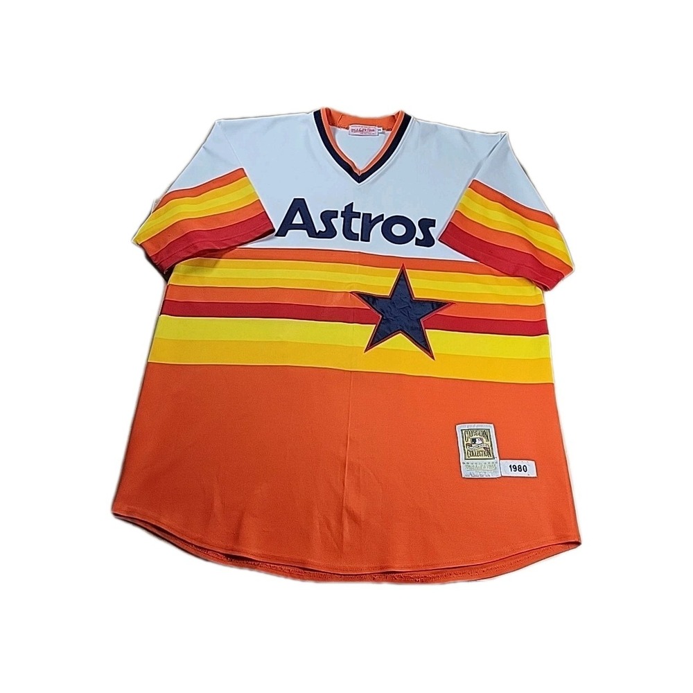 RARE! 1980 Authentic Houston Astros MLB Mitchell & Ness J.R. RICHARD Jersey 3XL